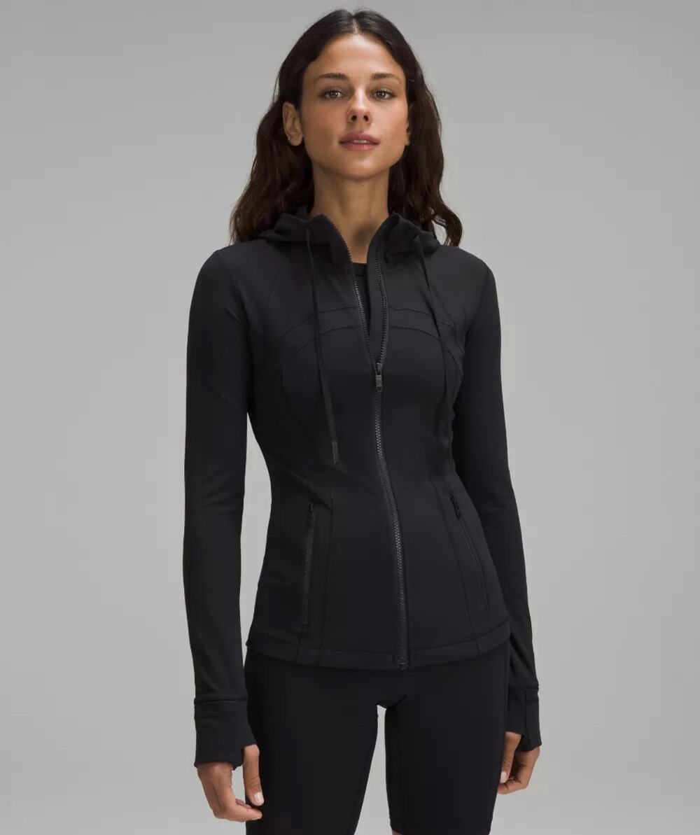 Lululemon Hooded Define Jacket Nulu Black Size 6 Women’s Full Zip Hoodie